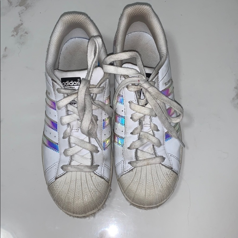 Women’s superstar metallic sneakers